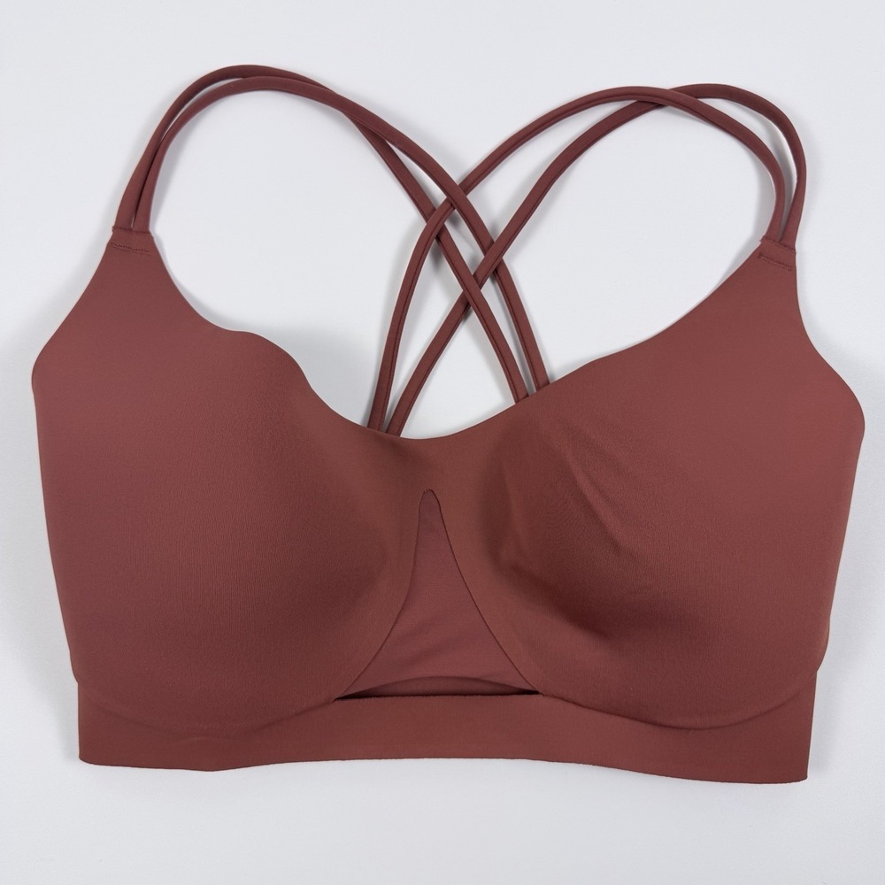 Victoria's Secret VSX Elevate Stetch Strappy Comfort Sports Bra Terracota S-DD